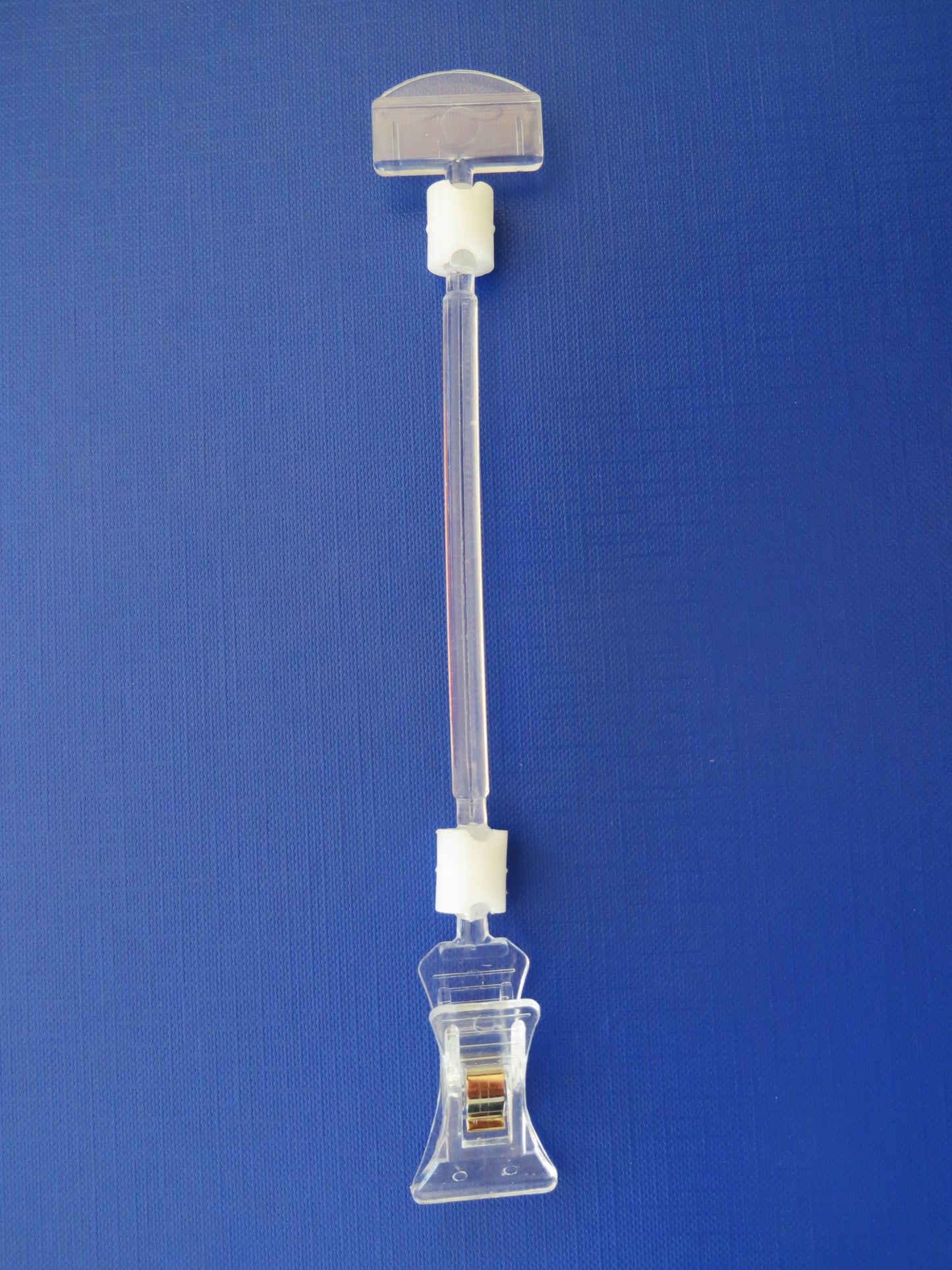 Průhledný držák cenovky s malou svorkou 22/100